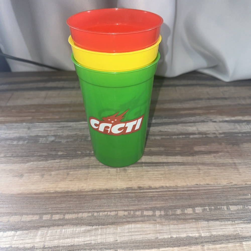 New Travis Scott Cacti Cups Set Of 3 Houston Astroworld